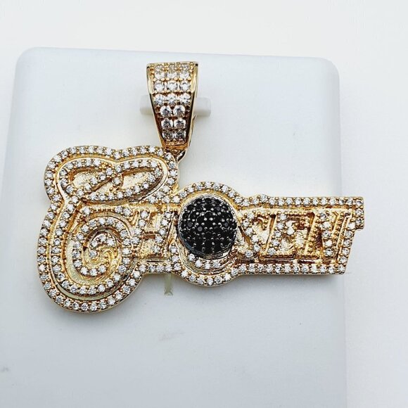 "14K Gold Plated Cubic Zircon Pendant, INUS1BR232 - Picture 5 of 9